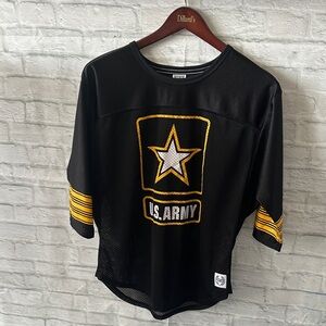 PINK Victoria's Secret Black Jersey with Gold Star Design